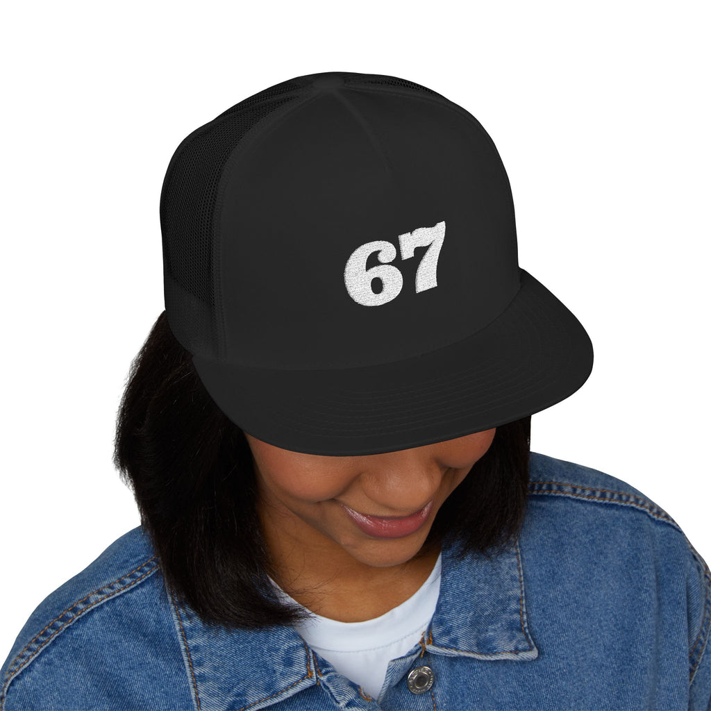 67 Embroidered Trucker Hat